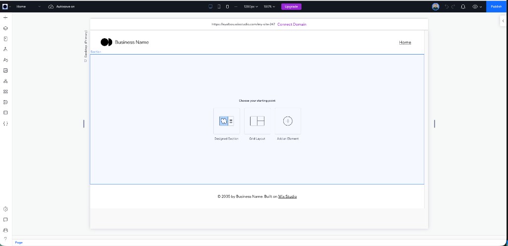 Prior Empty State A/B test inside the Section